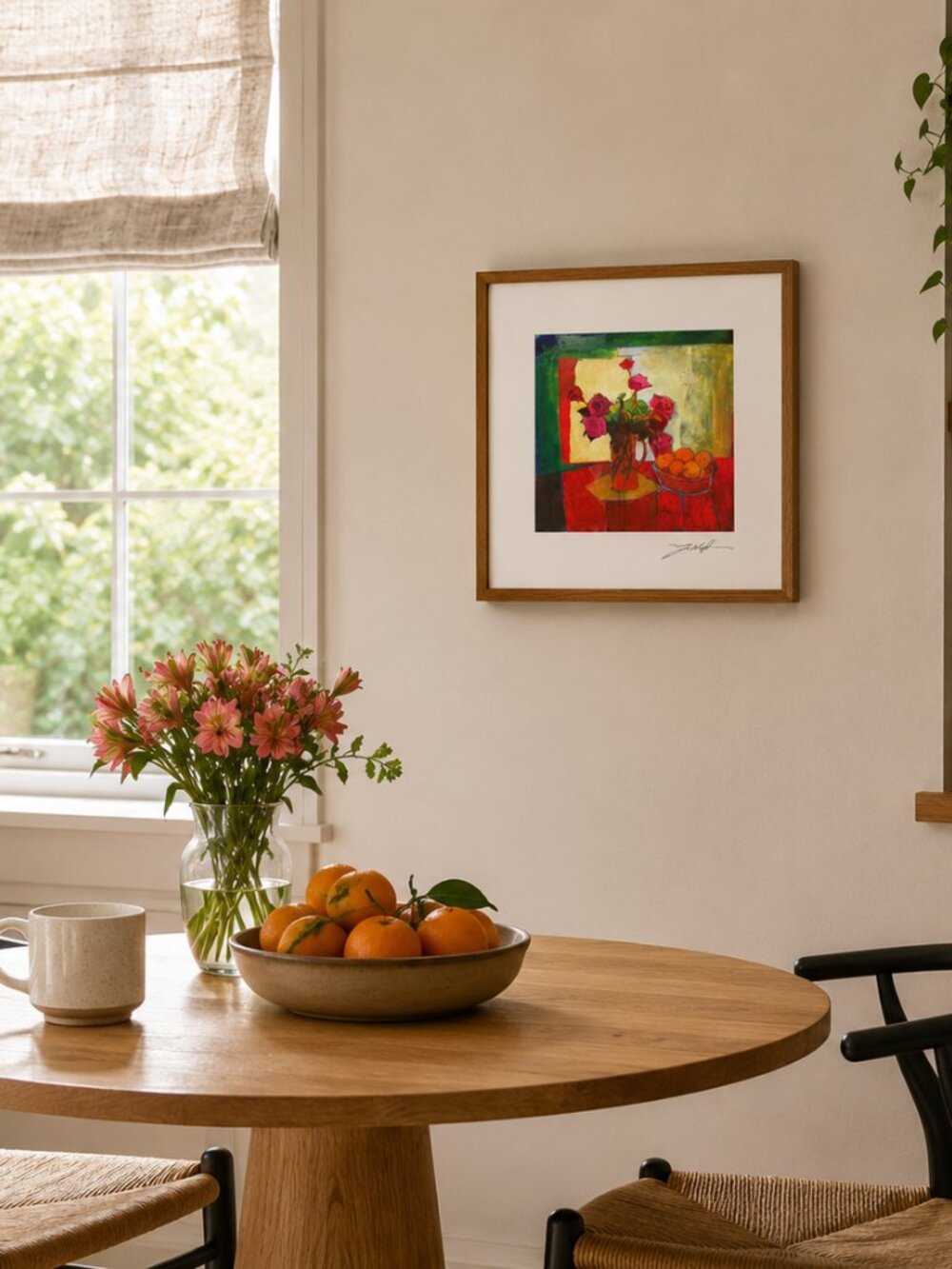 Yuval Wolfson Breakfast Table Art Print Contemporary Expressionist Still Life